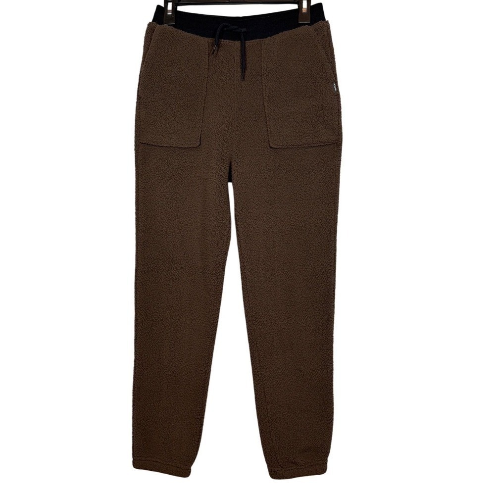 Abercrombie Kids Sherpa Easy Fit Sweatpants, Joggers, Brown, Size 15/16